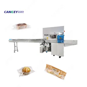 Cankey Factory Price Plastic Bag Pita Bread Horizontal Packing Bread Slicing And Packaging Machine