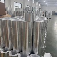 Ruban adhésif en aluminium coloré pour conduits de climatisation, 40 microns, avec noyau en aluminium de 76 mm, pour scellement aux solvants