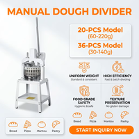 Diviseur de pâte à pain manuel pour boulangerie-pâtisserie, machine à découper la pâte à pression manuelle, équipement de fabrication de petits pains en acier inoxydable