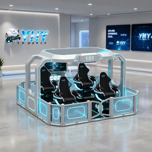 Simulateur <span class=keywords><strong>VR</strong></span> rotatif 3DOF à 4 places YHY Shopping Mall, casques <span class=keywords><strong>Pico</strong></span> Neo3 personnalisés, machine de divertissement multisensoriel <span class=keywords><strong>VR</strong></span> - Product Image 1