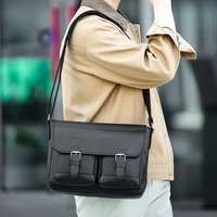 Nouveau Sac Bandoulière Homme Moderne Grande Capacité Tendance Simple Personnalisé pour Voyage et Affaires – Sacoche de Facteur Souple