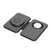 Cargador Inalámbrico Magnético 3 en 1 Plegable, 15W, Carga Rápida para iPhone 13 14 15 16 17 Pro Max, de Escritorio