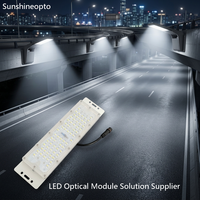 Module d'éclairage LED pour rue à haute luminosité 64 en 1 3030, étanche IP67, en aluminium, avec lentille optique pour lampadaire extérieur