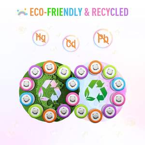 For EBL <b>Rechargeable</b> AA <b>Batteries</b> 2500mAh 1.2V Ni-MH Double <b>Battery</b> 10 Pack for Medical Use - Product Image 4