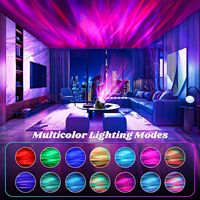 Projecteur d'étoiles LED intelligent Aurora Mini avec rotation à 360° et système de freinage anti-blocage, alimenté par batterie, décoration de chambre à coucher