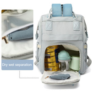 Nueva bolsa de momia superventas, Maleta de gran capacidad, mochila impermeable mejorada, bolsa de pañales Usb para madre y bebé - Product Image 2