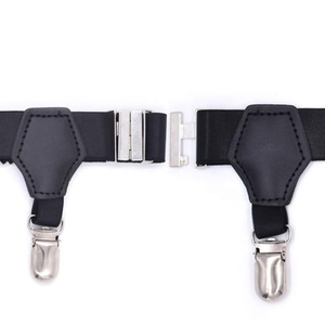 Dernières jarretelles noires antidérapantes ceinture jambes bretelles chaussette bretelles réglables pour hommes - Product Image 4