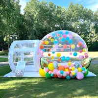 Dôme gonflable portable pour fêtes de jardin, décorations, extérieur, avec ballons, tente de saut pour enfants, château gonflable