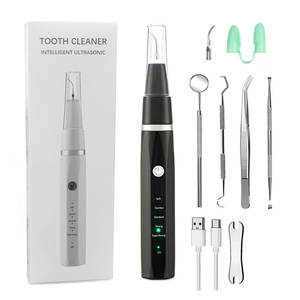 Kit <span class=keywords><strong>Scaler</strong></span> dentale elettrico ad ultrasuoni per lo sbiancamento dei denti per la casa di rimozione del calcolo multiuso prodotti per l'igiene orale per animali domestici - Product Image 2