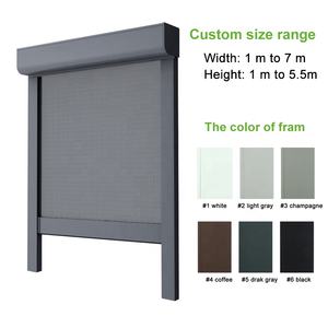 Tende a Rullo Motorizzate Impermeabili ZSTARR su Misura per Balcone e <span class=keywords><strong>Patio</strong></span> con Sistema Zip Track per Ombreggiatura Esterna - Product Image 4