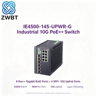 Commutateur Ethernet H3C IE4500-14S-UPWR-G 14 ports POE QoS SNMP 10/100/1000 Mbps Empilable Capacité 672 Gbit/s/6,72 Tbit/s En Stock Nouveau