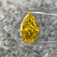 Diamante Cultivado en Laboratorio de 2 Quilates, Corte Brillante en Forma de Pera, Color Vívido Fantasía, Certificado IGI, Diamantes Sueltos