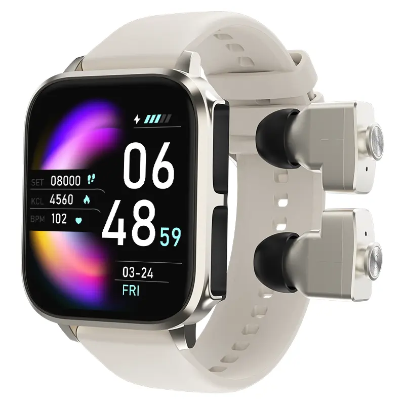 Smart Watch Full Touch Screen da 1.8 pollici con auricolari cassa in metallo CNC ad alte prestazioni T22
