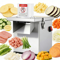 YYHB Complete Commerciële Oplossing voor het Voorbereiden van Groenten, Aardappelen en Fruit 200W 220V Geluidsarme Snijder/Schaafmachine/Afsnijmachine Afrikaans Eten