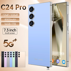2025 nueva llegada S25 Ultra C24 Pro 7,3 pulgadas S24 Android 5G <span class=keywords><strong>Smartphone</strong></span> nuevo Dual SIM 16GB RAM MTK procesador 1TB ROM Global - Product Image 3