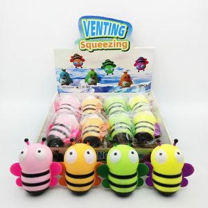 ของเล่นบีบผึ้งน้อยการ์ตูนขนาด 10 ซม. ของเล่นบีบคลายเครียด TPR สำหรับเด็กอายุ 6 ปีขึ้นไป ของขวัญสร้างอารมณ์ดี - Product Image 2