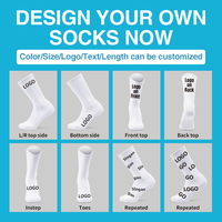 Chaussettes de sport unisexes personnalisées pour hommes, en coton respirant, motif géométrique, bas/corps, tennis, athlétisme, course à pied, cheville, chaussettes mi-hautes