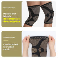 Manchon de protection en cuivre efficace avec soutien enveloppant du mollet, en tissu nylon cuivré, pour la course et le sport