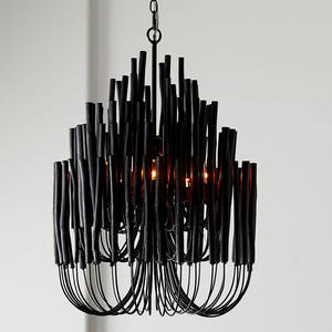 Magasin villa rétro vieux <span class=keywords><strong>lustre</strong></span> en bois clair bois créatif moderne bougie style <span class=keywords><strong>lustre</strong></span> lampes suspendues éclairage - Product Image 5