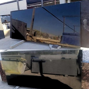 Dalle de granit noir absolu sur mesure de haute qualité pour la décoration murale de cuisines et salles de bain de villas et hôpitaux, export en vrac Inde - Product Image 5