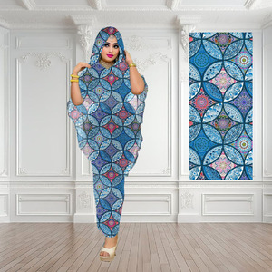 Tela de Poliéster con Estampado Floral Digital Personalizado, Ratti Persi Japón para Swiss Diana London, Voile Sedoso, Chifón Sudanés, Toub para Mujeres Somalíes - Product Image 4