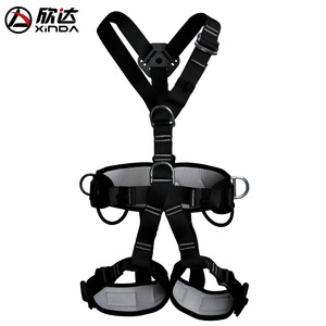 ชุดสายรัดนิรภัยแบบเต็มตัว Xinda ปรับได้ ทำจากโพลีเอสเตอร์ พร้อมห่วงรูปตัว D 4 จุด สำหรับปีนเขาและงานที่สูง - Product Image 1