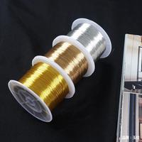 1KG/rulo Anti kararmaz pirinç bakır tel altın gümüş iplik DIY takı kolye bilezik yapma aksesuarları bulma için malzeme