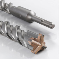 Jeu de forets en carbure à double filetage 5-16 mm HRC48-52 pour maçonnerie, béton, brique, pierre, marbre, avec queue SDS PLUS pour marteau perforateur