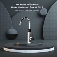 Chauffe-eau électrique instantané pour cuisine extérieure Briwellna 220V 3200W en plastique avec affichage de la température