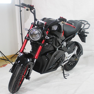 Moto vintage haute vitesse 72V 80km/h avec batterie au lithium pour adultes, moto de course - Product Image 4