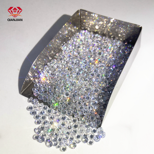 Zircone cubique <span class=keywords><strong>blanche</strong></span> 3A en vrac, <span class=keywords><strong>pierre</strong></span> artificielle de 1 mm à 3 mm, ronde, taillée à la machine, pour la fabrication de bijoux - Product Image 1
