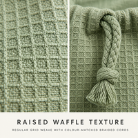 Sac de rangement pour chaussures en lin gaufré écologique, personnalisable avec logo, réutilisable, de haute qualité, en tissu organique recyclé, avec cordon de serrage
