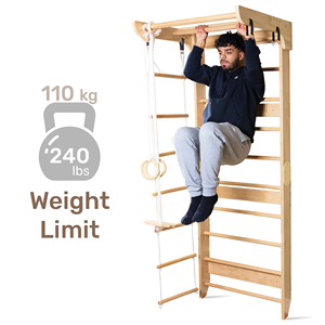 Moderno Set Fitness in legno per la casa sport corda palestra parete di arrampicata per i bambini per la camera da letto scuola cucina uso elegante altri mobili per - Product Image 2