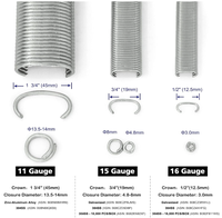 Clous en acier galvanisé 16Ga C17 SC-660 1,6 mm, anneaux de fixation, agrafes, attaches, clips de bordure, agrafes