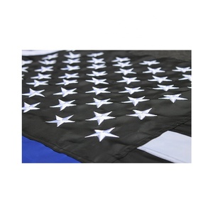 Bandiera Americana Ricamata con Stelle della Linea Blu Sottile 3x5 FT - Bandiera <span class=keywords><strong>degli</strong></span> <span class=keywords><strong>Stati</strong></span> Uniti - Product Image 2