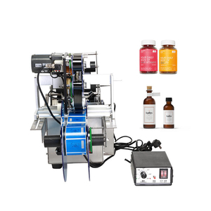 Machine d'étiquetage semi-automatique MT-50D à prix abordable pour pots cosmétiques avec imprimante de codage de date, application pour bouteilles, aliments et boissons, moteur intégré - Product Image 4