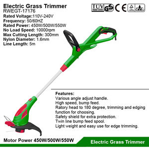 Cortadora de césped eléctrica de <span class=keywords><strong>550W</strong></span>, cortadora de hilo de nailon de alimentación automática, herramientas de jardín, cortadora de césped, máquina cortadora de césped eléctrica - Product Image 2
