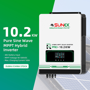 อินเวอร์เตอร์พลังงานแสงอาทิตย์ SUNEX UAE ขนาด 10 กิโลวัตต์ แบบออนกริดและออฟกริด ไฮบริดอินเวอร์เตอร์ 48 โวลต์ 10000 วัตต์ <span class=keywords><strong>10.2</strong></span> กิโลวัตต์ - Product Image 1