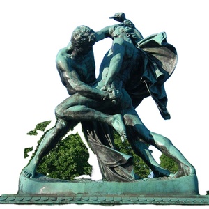 Statua di Atlante che Regge il Globo in Bronzo Fuso, Grande Scultura Moderna in Metallo per Piazza Urbana - Product Image 3