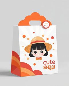 Bolsas de Papel Impresas con Dibujos Animados Personalizados, con Diseños a Medida para Regalos y Recuerdos de Fiesta - Product Image 1