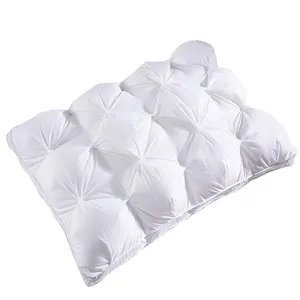 Подушка из перьев для дома, текстиль, вставки, складки, подушка для сдавливания, оптовая продажа, подушка для массажа из хлопка с внутренней 100%