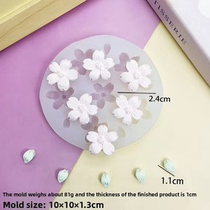 Molde de Silicona con Forma de Pétalos de Flor de Cerezo para Chocolate, Mousse, Decoración de Pasteles, Aromaterapia, Manualidades con Yeso - Product Image 3