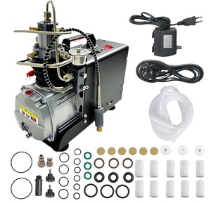 Compresor de Aire Monocilíndrico Refrigerado por Agua con Parada Automática SolidTop, 30MPa 4500PSI, Motor Portátil, Inflador Eléctrico de 220V, PCP - Product Image 1