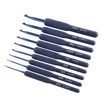 Crochets à poignée souple de 2-6 mm pour extensions de cheveux, outils de tressage, aiguilles à tricoter pour perruques, outils de tissage