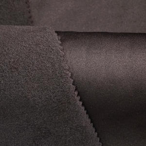 <span class=keywords><strong>Tissu</strong></span> polaire brossé d'un côté en polyester et élasthanne, poids moyen 235 g/m², respirant, uni, vente en gros d'usine pour manteaux, sweats à capuche et vêtements pour filles - Product Image 2