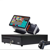ZHONGJI Cash Register Scanner Cash Box Drawer POS Software Printer Windows 3-Year Warranty Capacitive Touch Screen for
