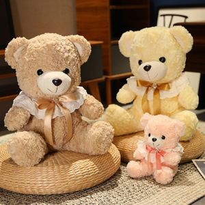 Kawaii orso colorato peluche farciti farciti papillon <span class=keywords><strong>orsacchiotto</strong></span> peluche peluche rosa marrone <span class=keywords><strong>orsacchiotto</strong></span> regali di san valentino - Product Image 2