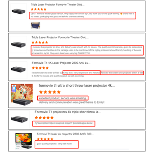 Projecteur laser <span class=keywords><strong>TV</strong></span> triple couleur Formovie T1 Global, 2800 lumens ANSI, projecteur à ultra courte focale, <span class=keywords><strong>4K</strong></span>, Formovie Theater, projecteur <span class=keywords><strong>4K</strong></span> - Product Image 3