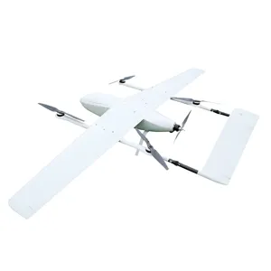 การออกแบบใหม่ปีกคงที่ระยะไกล Vtol Drone UAV สําหรับการบินทางไกลจัดส่งสินค้าการถ่ายภาพโรงงานในจีน