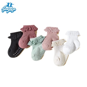 Calzini Primaverili per Bambini OEM, Nuovi, in Pizzo, Stile Principessa, 3D, Carini, in Cotone Lavorato a Maglia, Antibatterici, <span class=keywords><strong>Antiscivolo</strong></span>, Alta Qualità - Product Image 6